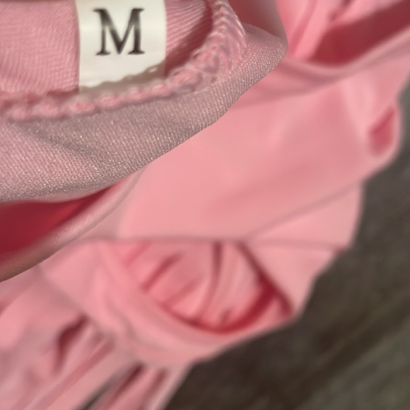 Pink Fringe Swimsuit - Picture 6 of 11